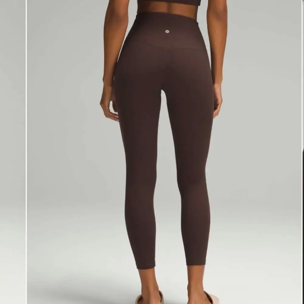 Lululemon Espresso Align High Rise Zip Front Leggings